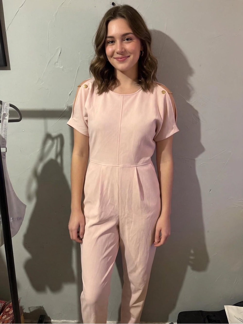 Calvin Klein Petal Pink Elegant Jumpsuit